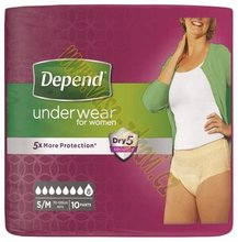 Depend Super S/M kalhotky navlékací pro ženy 10 ks v balení DEP 1941021
